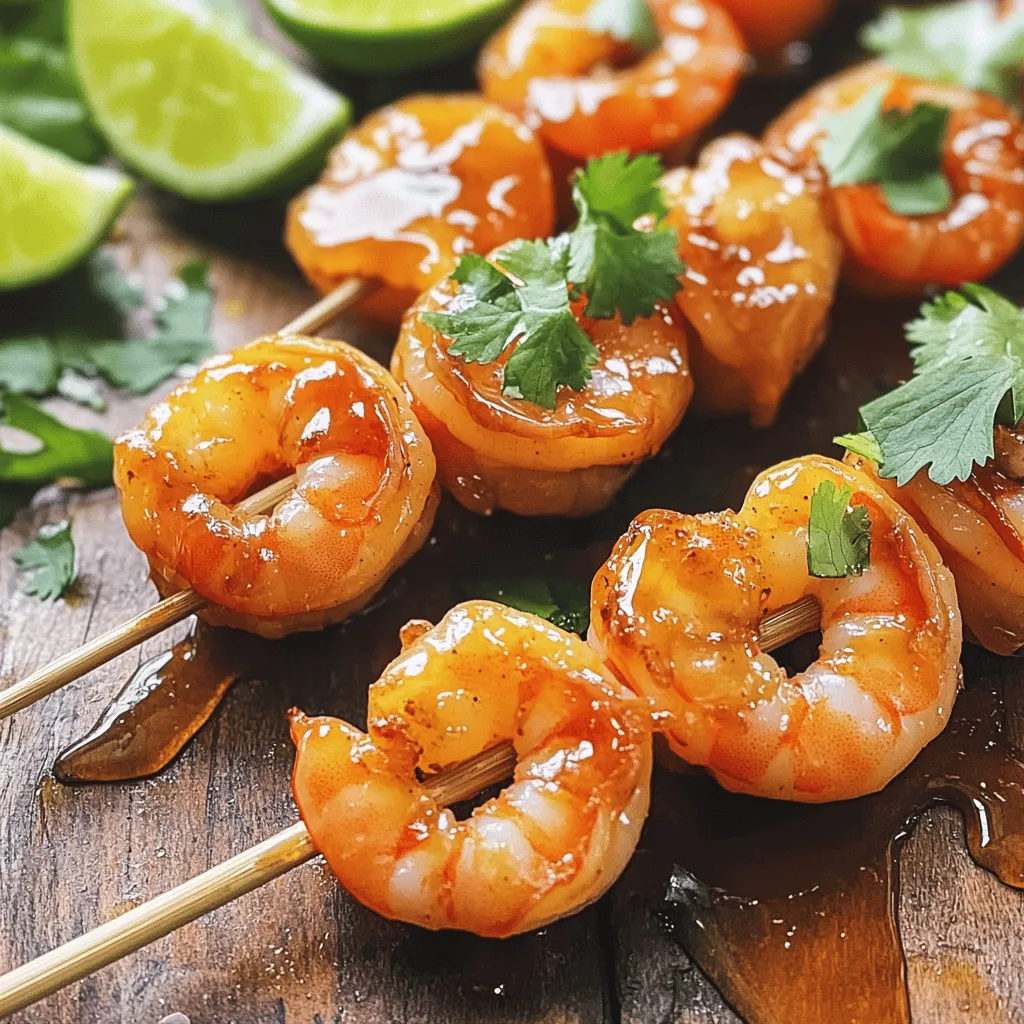Spicy Honey Garlic Shrimp Skewers Delightful Recipe