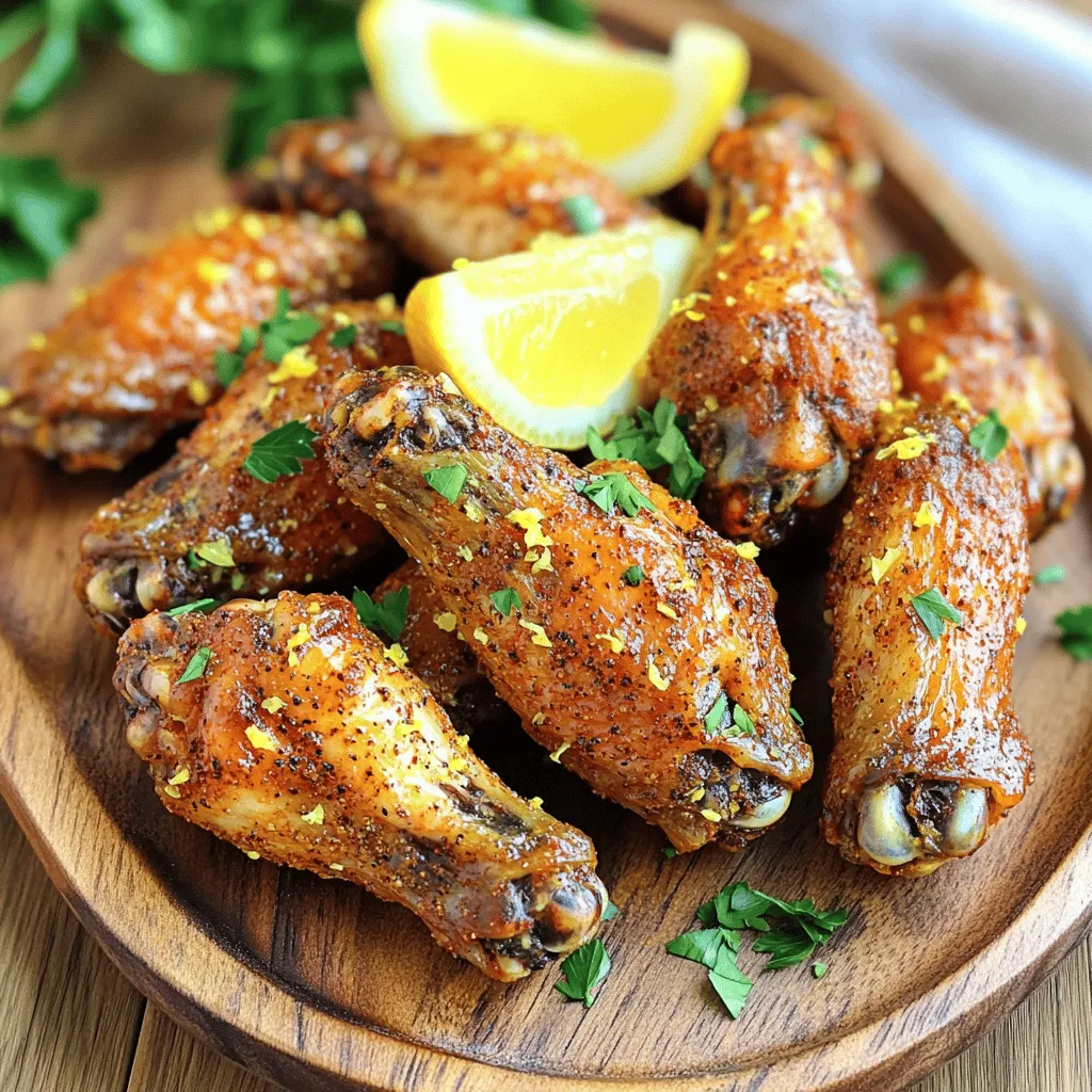 Air Fryer Lemon Pepper Wings Crispy and Flavorful Dish