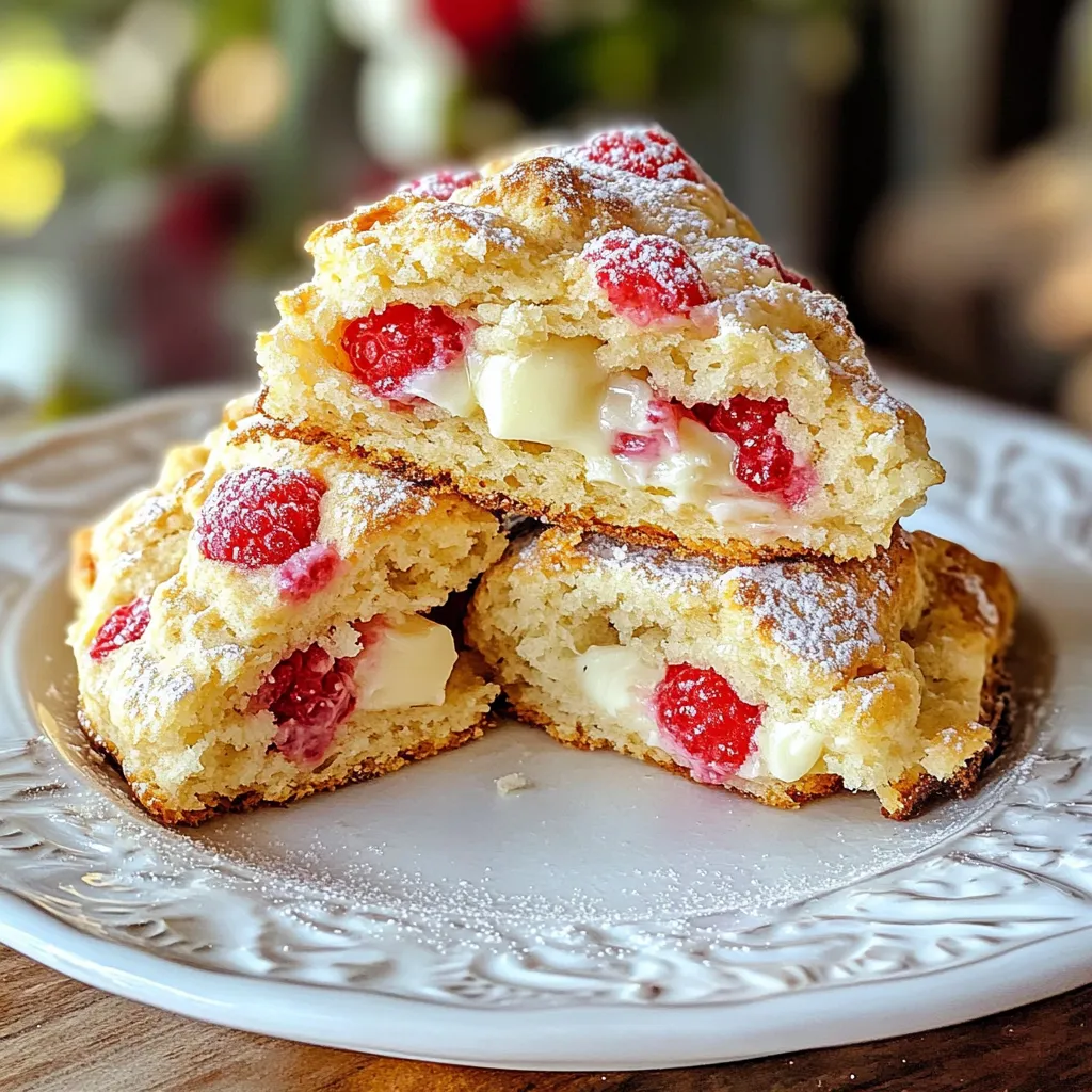 Raspberry White Chocolate Scones Easy and Delicious Treat