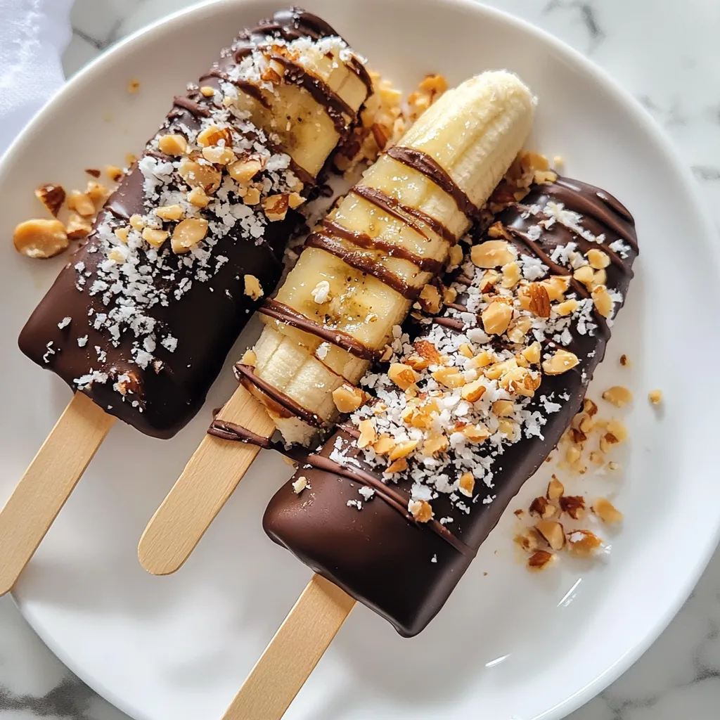 Chocolate Covered Banana Pops Delightful Frozen Treat