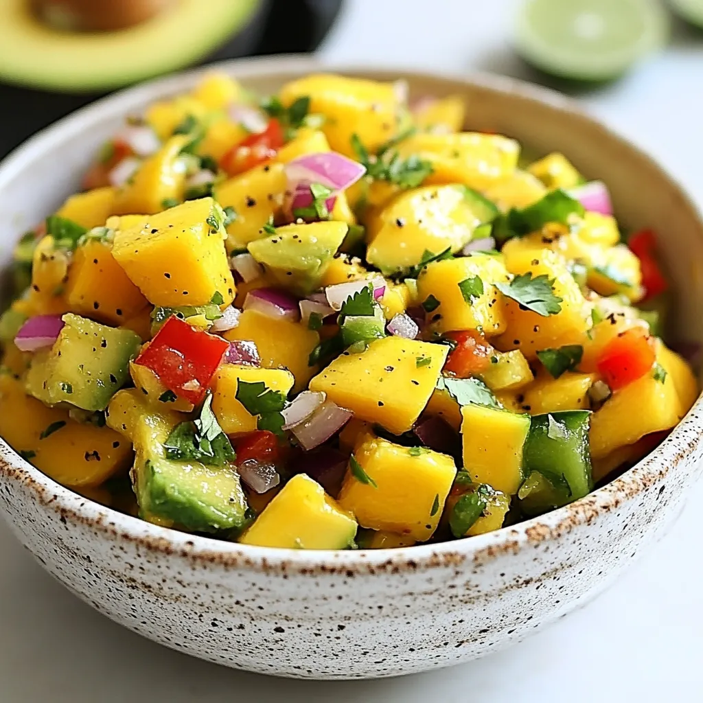 Mango Avocado Salsa Fresh and Flavorful Delight