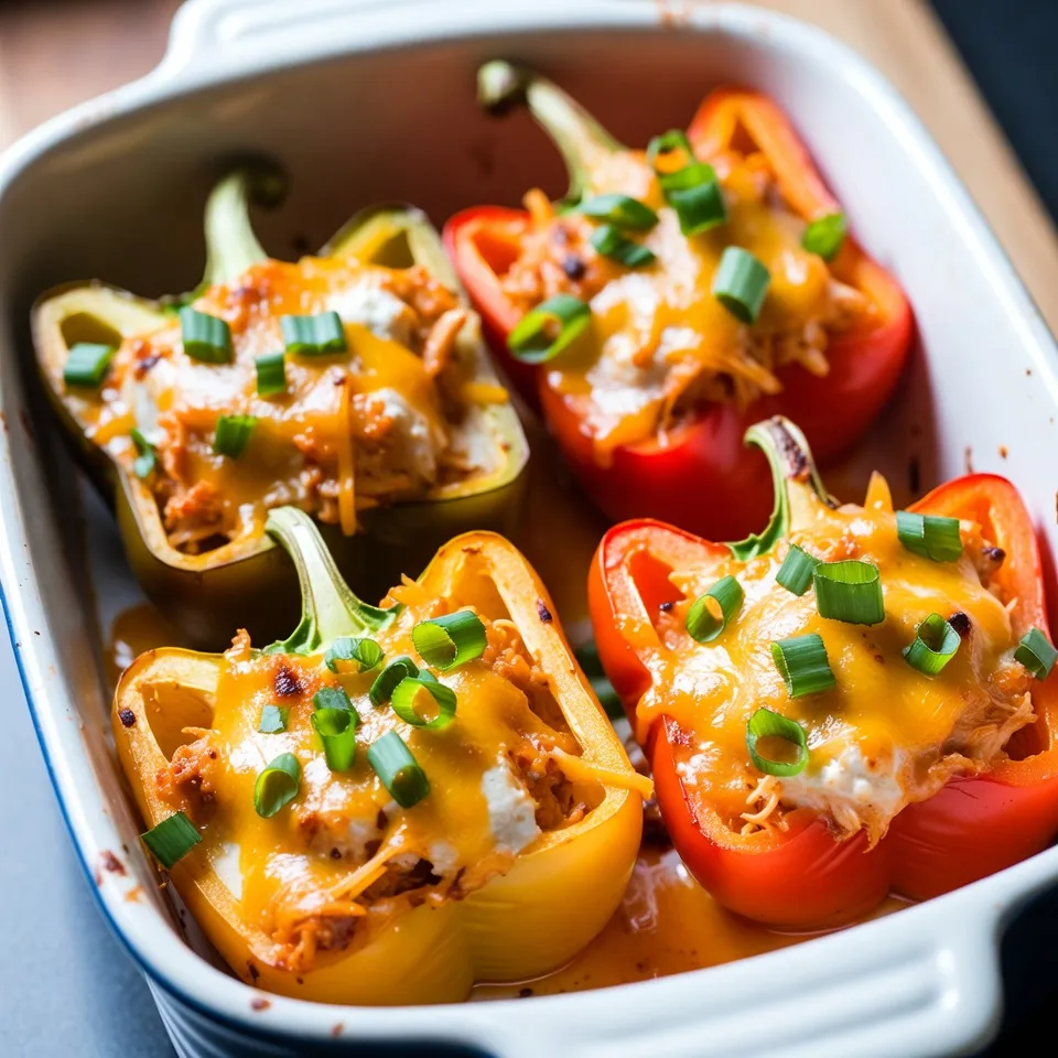 Buffalo Chicken Stuffed Peppers Flavorful and Easy Meal