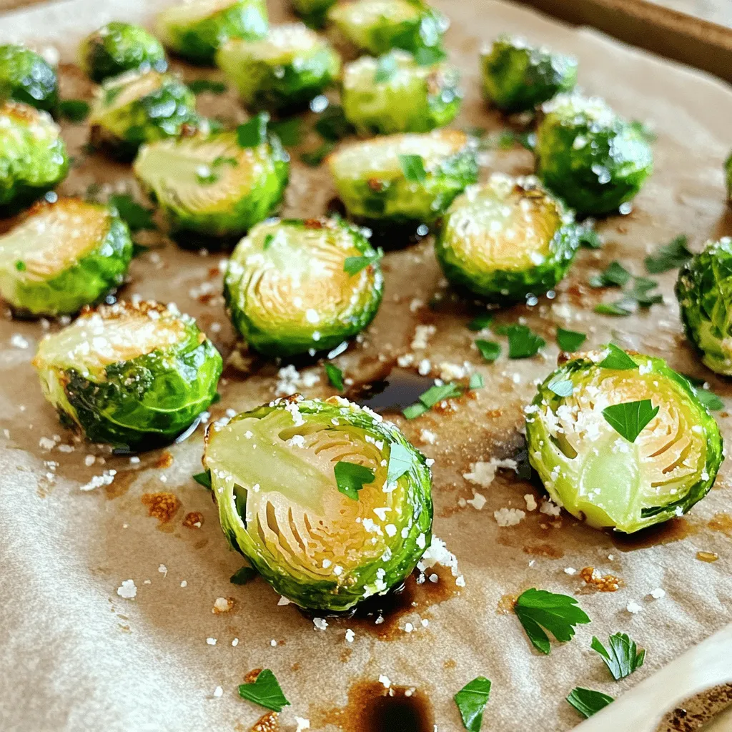 Roasted Brussels Sprouts with Balsamic Glaze Dish