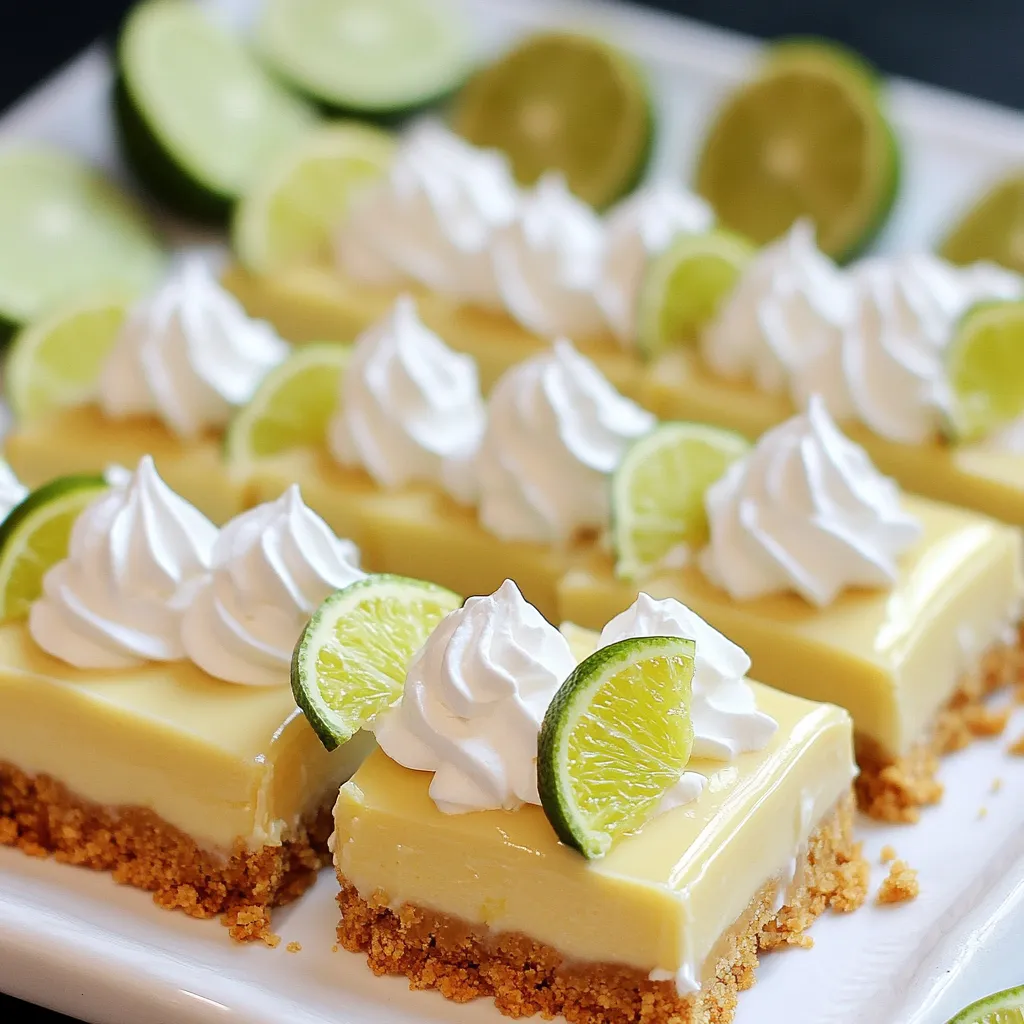 No-Bake Key Lime Pie Bars Refreshing and Easy Dessert