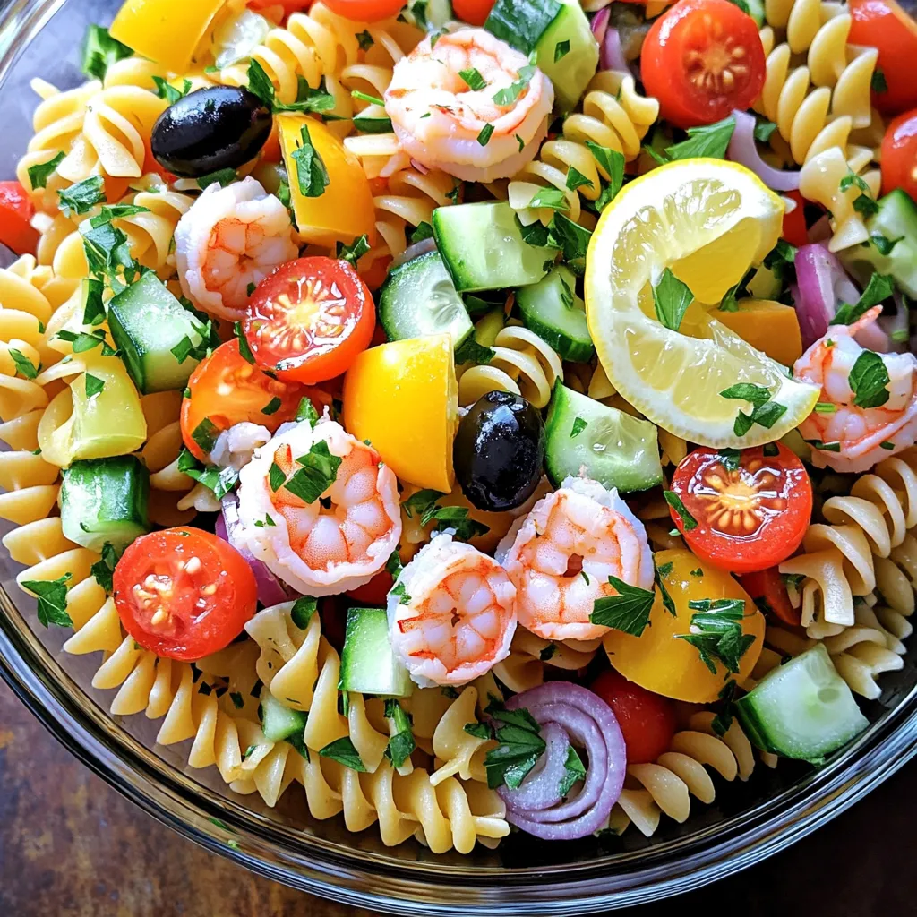 Savory Seafood Pasta Salad Refreshing Summer Dish