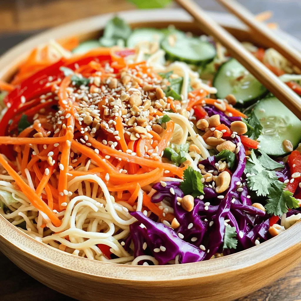 Savory Sesame Ginger Noodle Salad Refreshing Delight