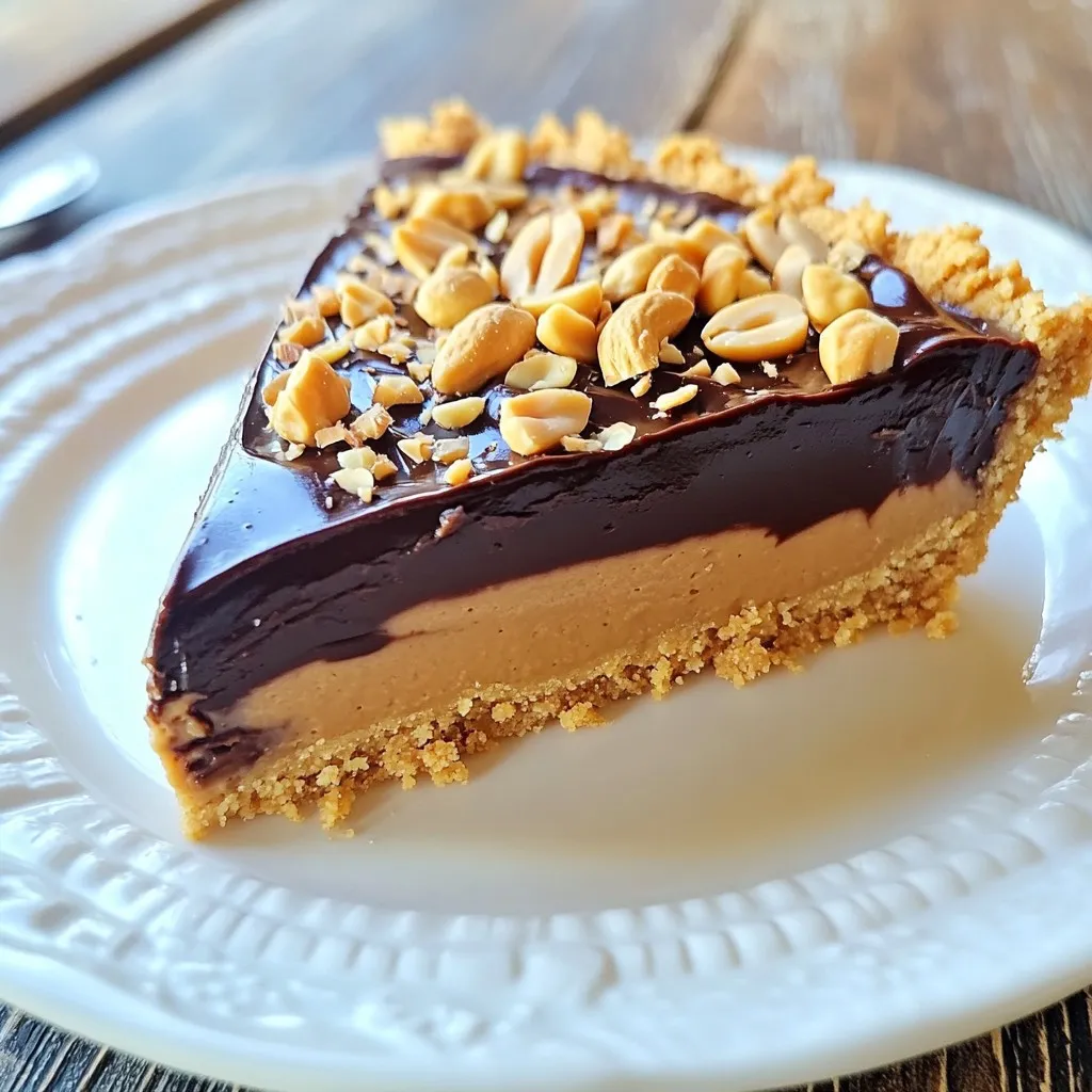Chocolate Peanut Butter No Bake Pie Delightful Treat