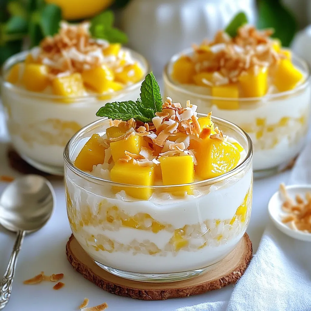 Mango Coconut Rice Pudding Creamy and Simple Dessert