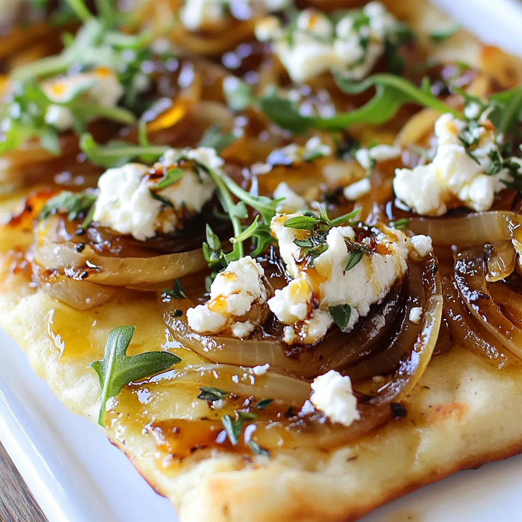 Caramelized Onion Goat Cheese Flatbread Delight