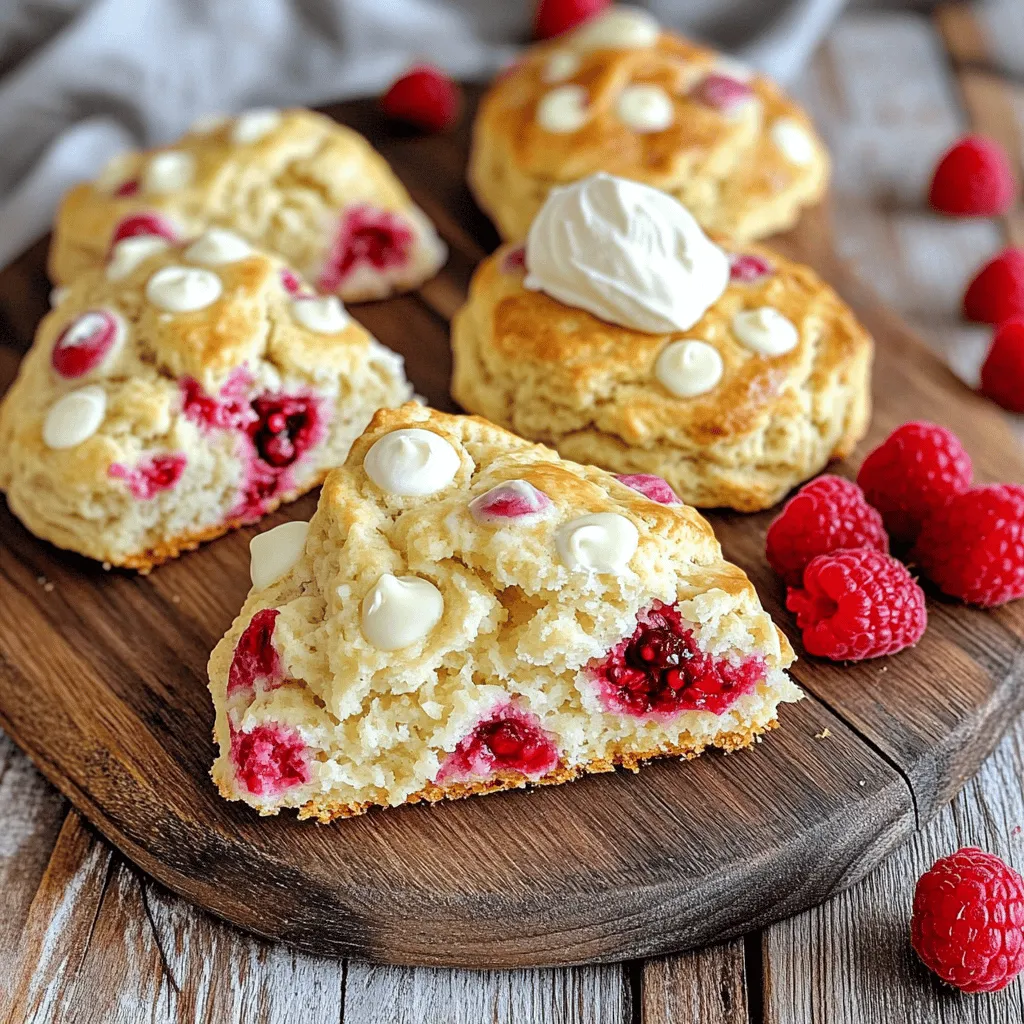 Raspberry White Chocolate Scones Fresh and Tasty Treat