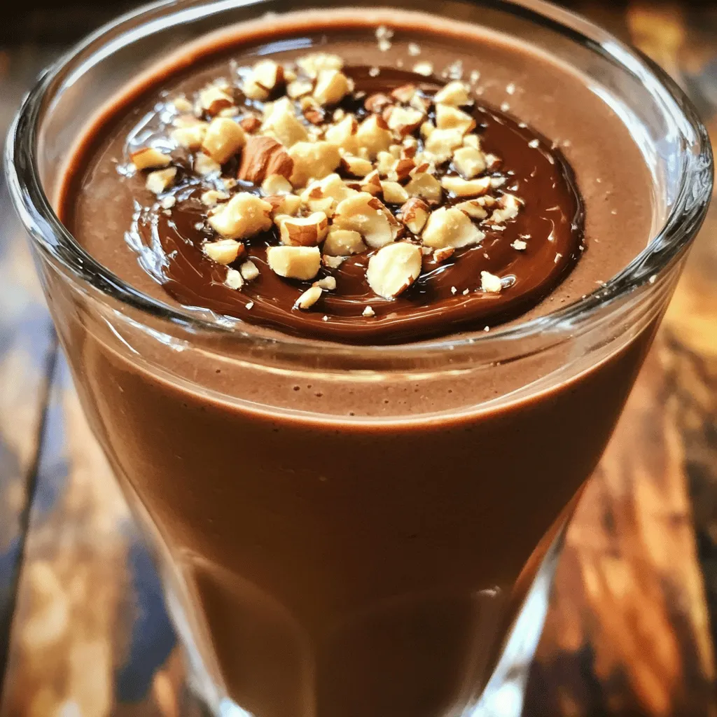 Chocolate Hazelnut Protein Shake Tasty and Smooth Drink