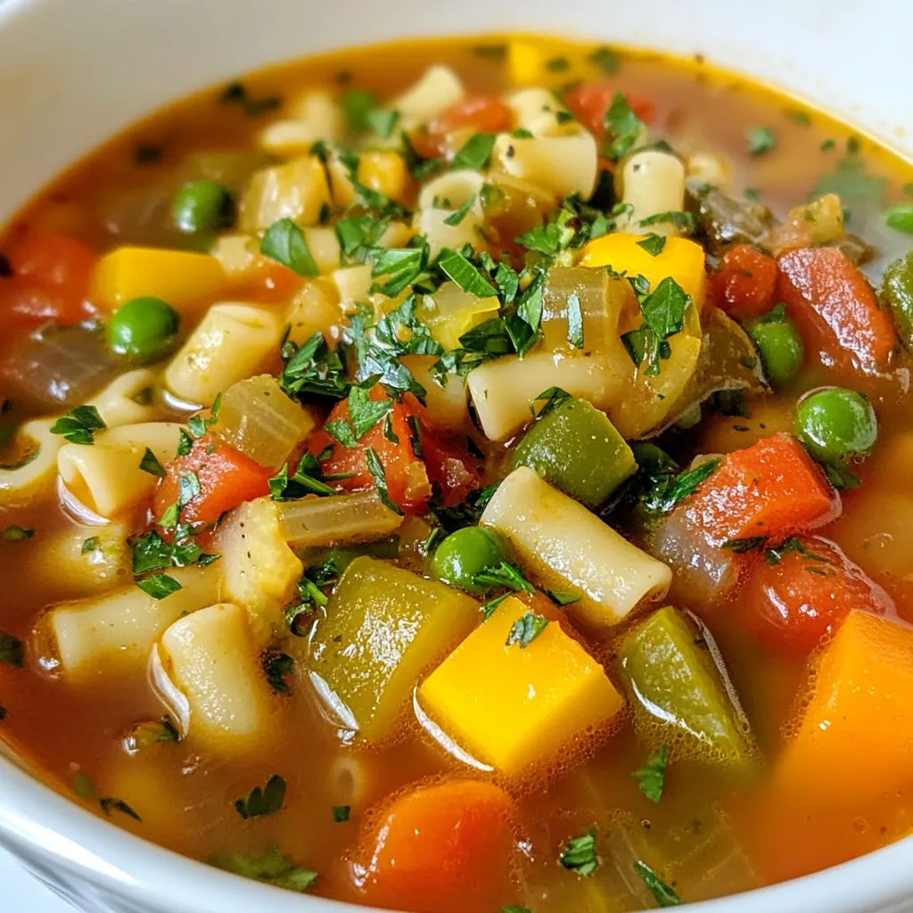 Veggie Packed Minestrone Soup Healthy and Hearty Meal