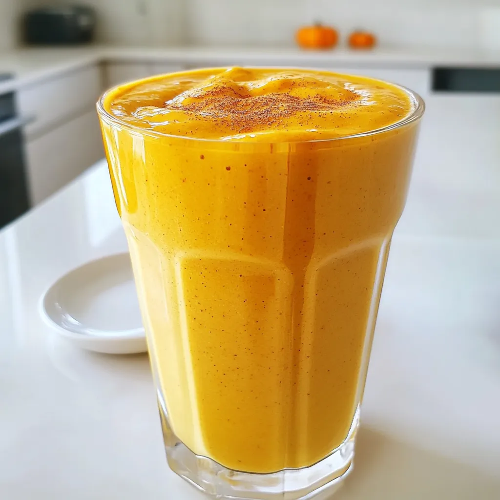 Pumpkin Spice Energy Smoothie Healthy Fall Boost