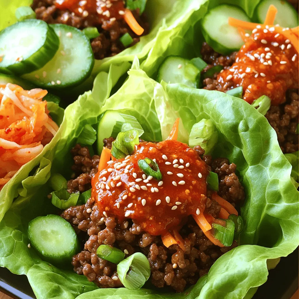 Spicy Korean Beef Lettuce Wraps Flavorful and Easy Dish