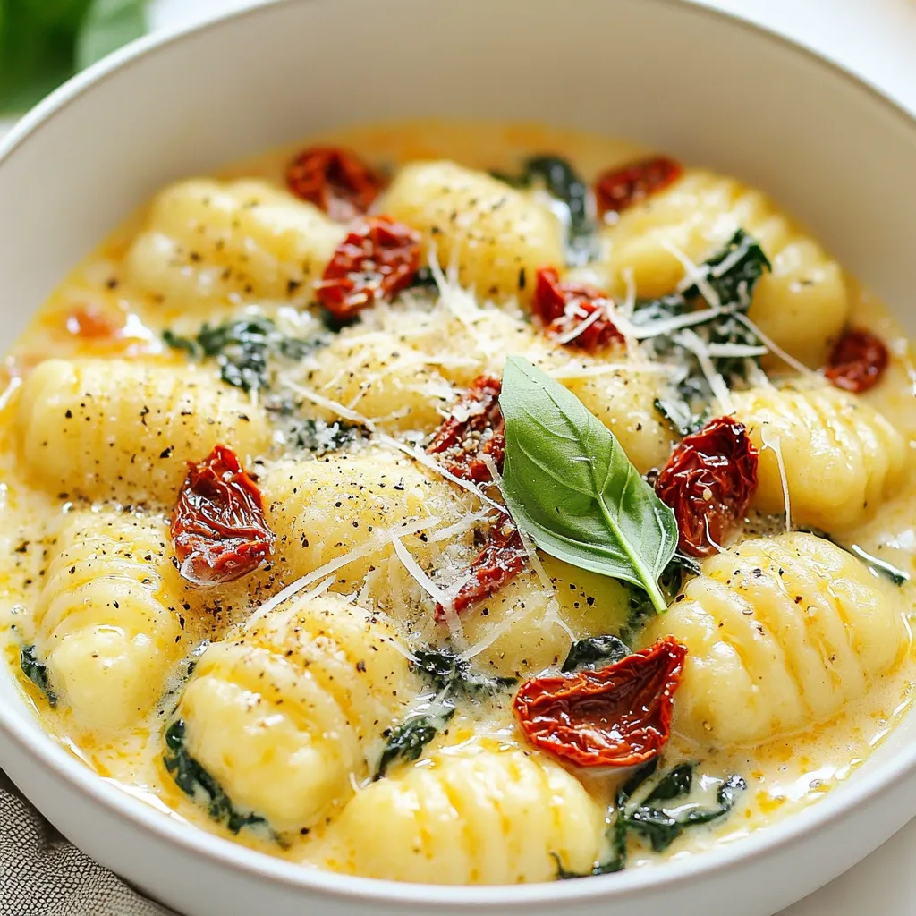 Creamy Sun Dried Tomato Gnocchi Flavorful Delight