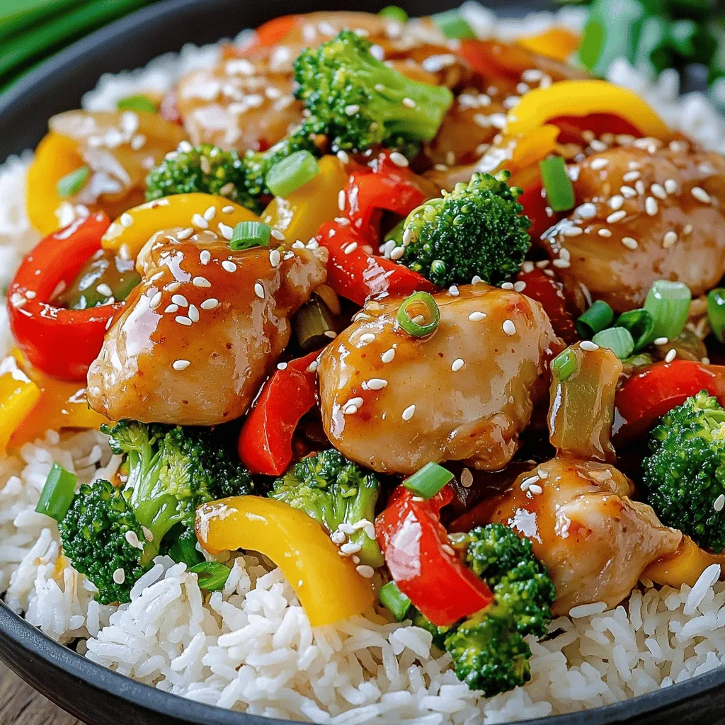 Sweet Chili Garlic Chicken Stir Fry Flavorful Delight