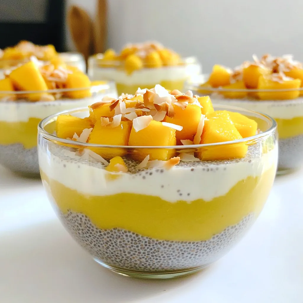 Mango Coconut Chia Pudding Easy No Cook Delight