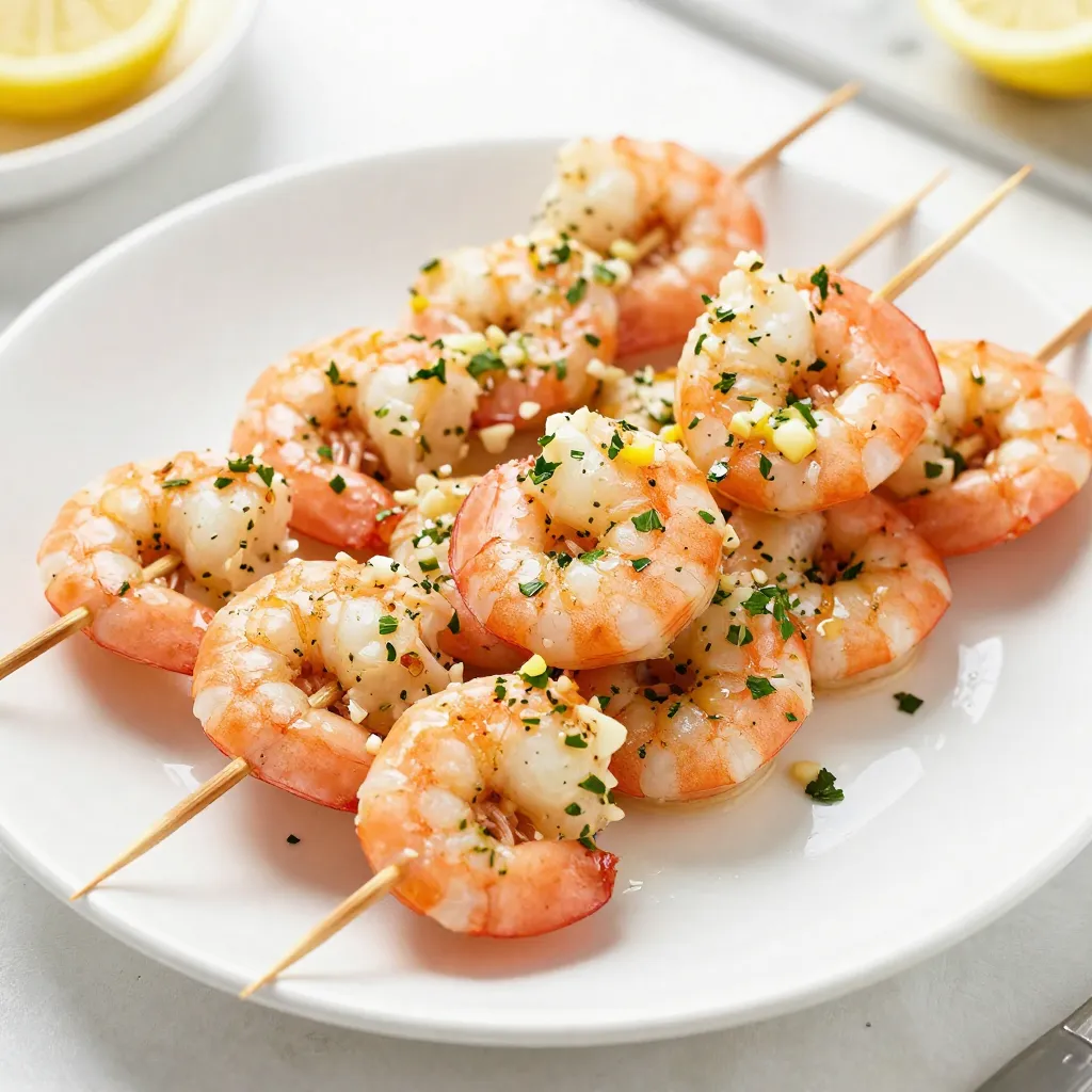Garlic Herb Butter Shrimp Skewers Flavorful Delight