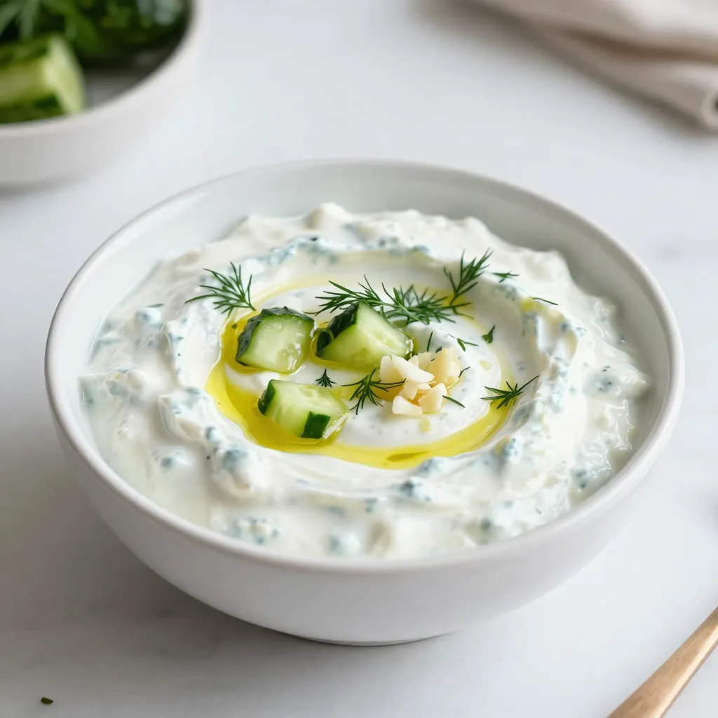 Creamy Greek Tzatziki Dip Simple and Flavorful Recipe