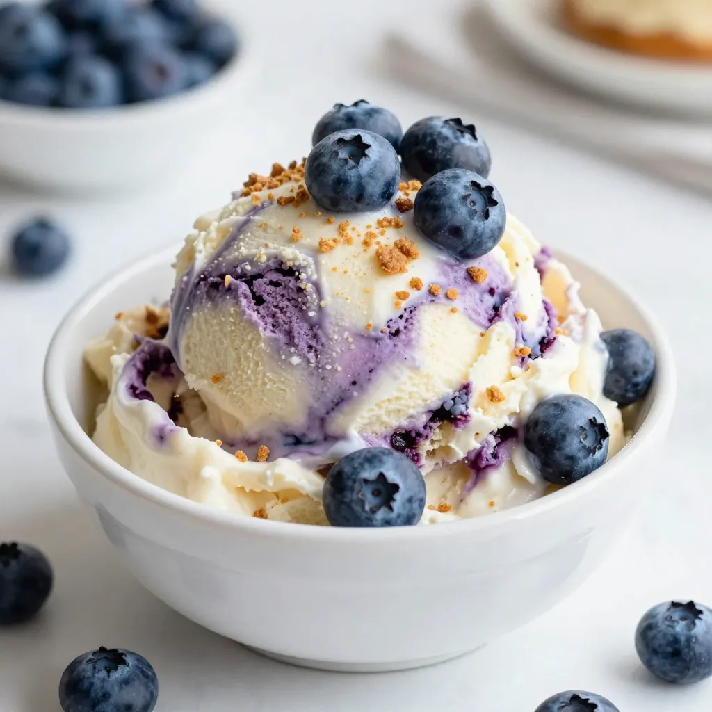 Blueberry Cheesecake Ice Cream Delightful and Creamy Treat
