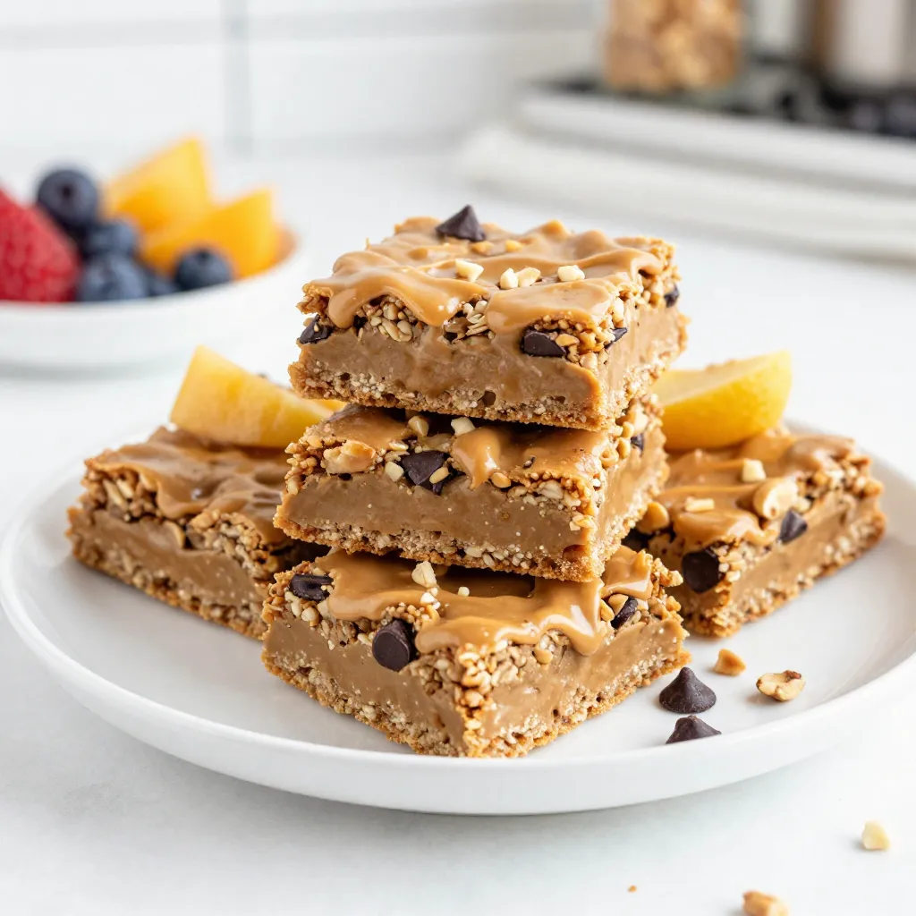 Peanut Butter Oatmeal Bars Tasty and Simple Delight