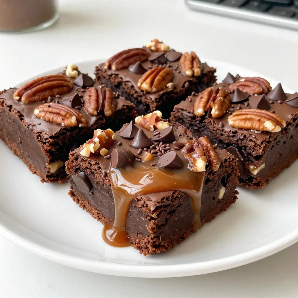Chocolate Caramel Turtle Brownies Irresistible Delight