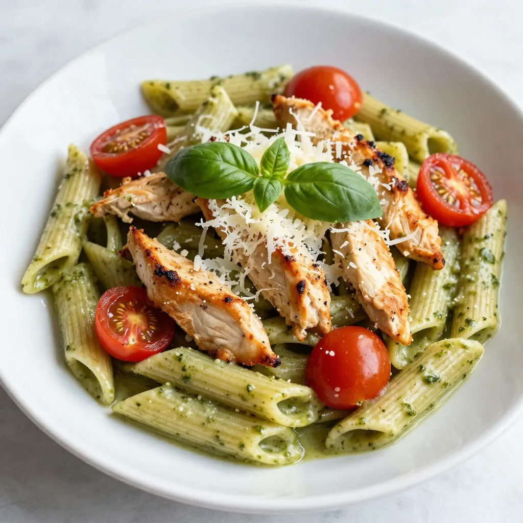 Creamy Pesto Chicken Penne Easy and Flavorful Meal