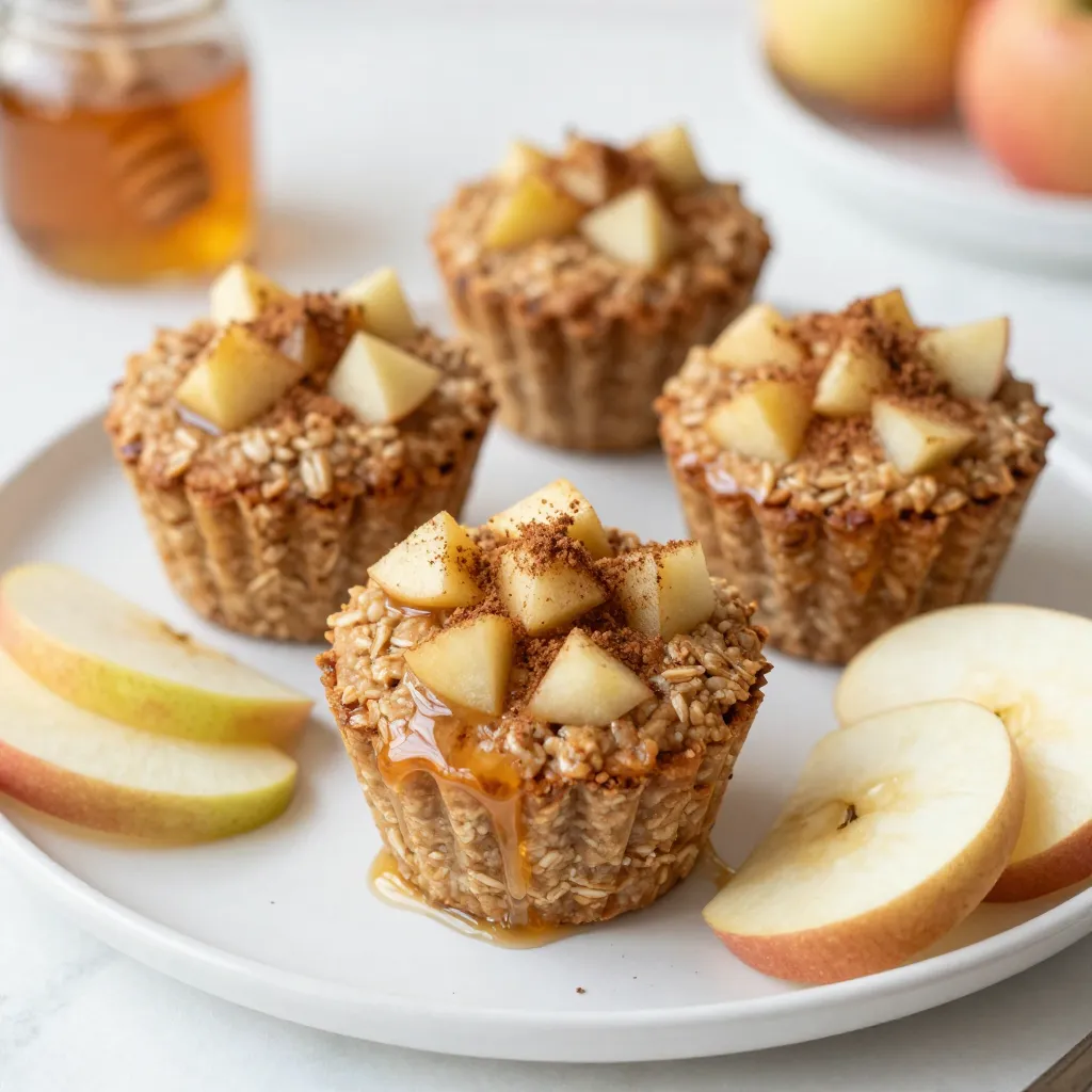 Apple Cinnamon Oatmeal Cups Tasty and Easy Snack