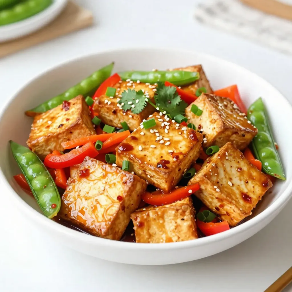 Chili Garlic Tofu Stir Fry Flavorful and Easy Recipe