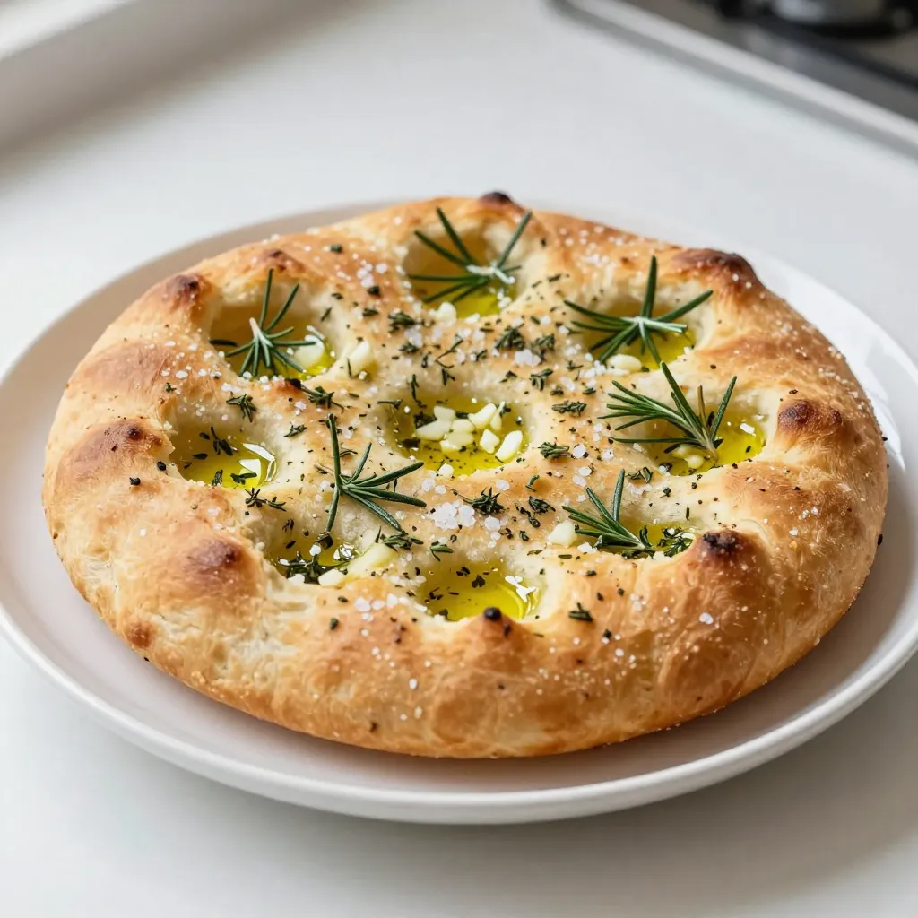 Garlic Herb Focaccia Bread Simple and Tasty Recipe