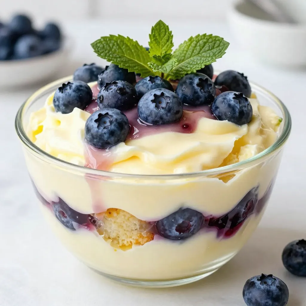 Lemon Blueberry Trifle Delightful and Easy Dessert