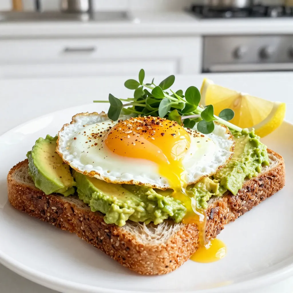 Avocado Egg Toast with Everything Spice Simple Delight