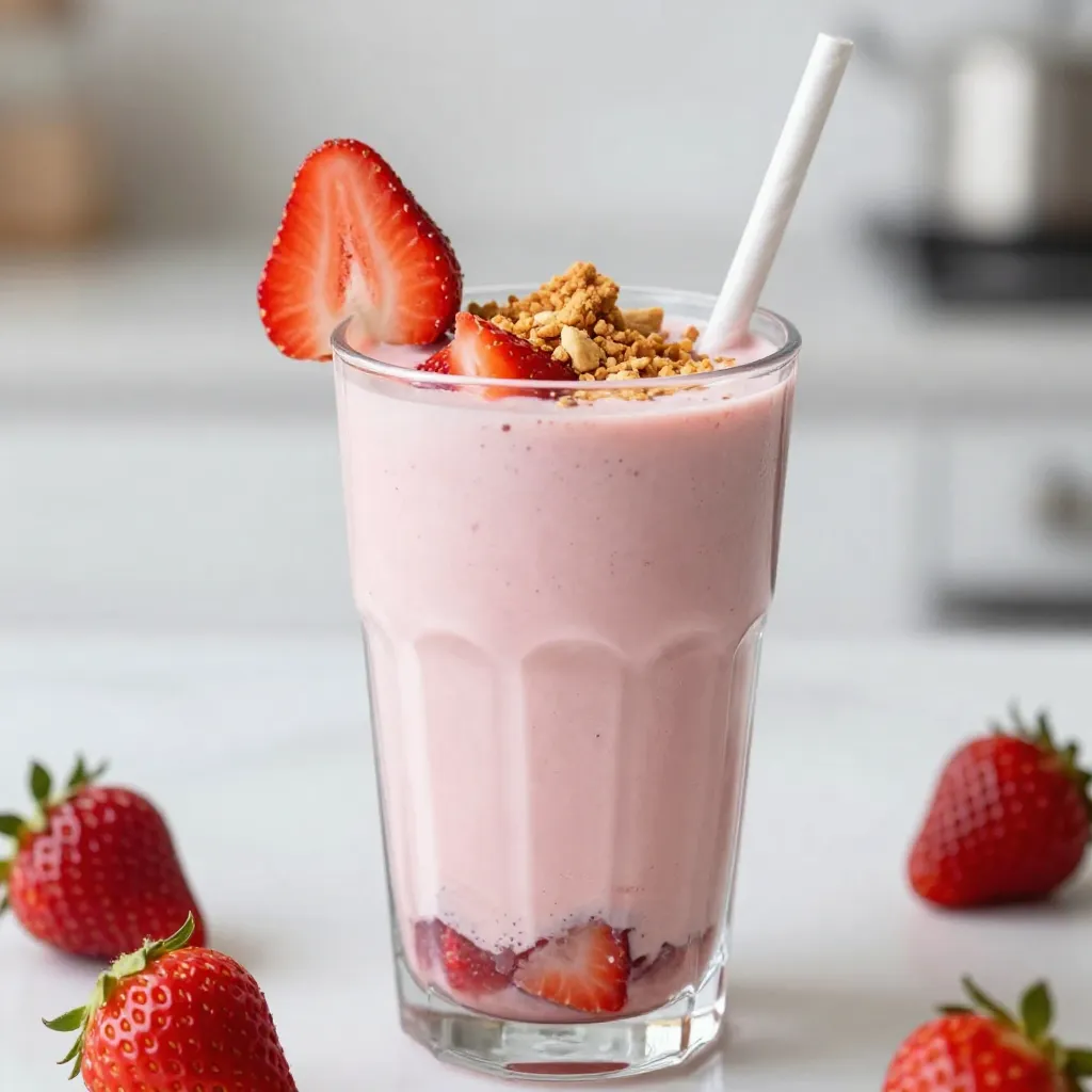 Strawberry Cheesecake Smoothie Creamy and Fresh Treat