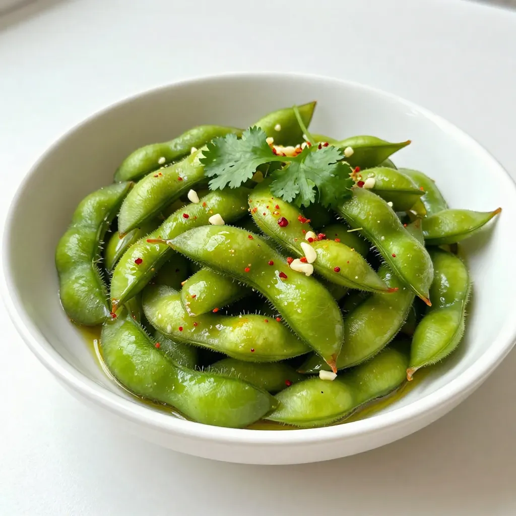 Spicy Garlic Edamame Tasty and Simple Snack Recipe