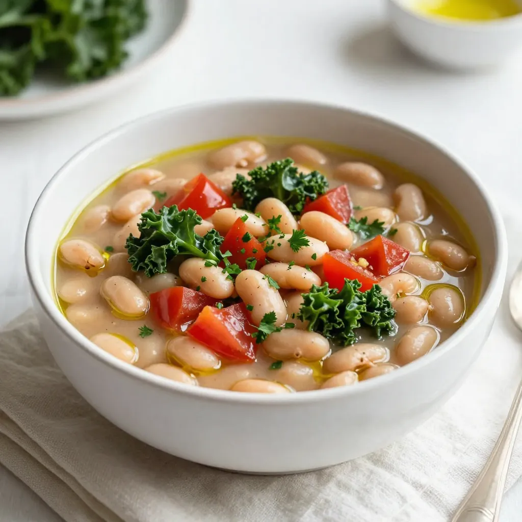 Tuscan White Bean Soup Flavorful and Nourishing Dish