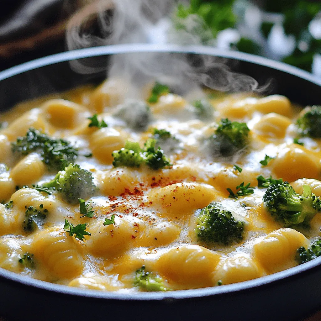 One-Pot Cheesy Broccoli Gnocchi Quick and Easy Meal