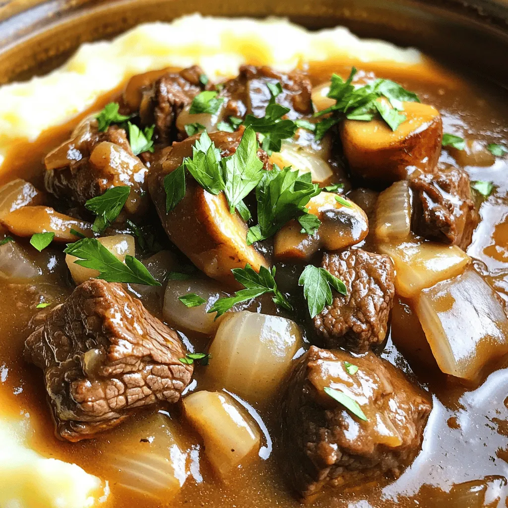 Crock Pot Beef Tips and Gravy Hearty Family Meal