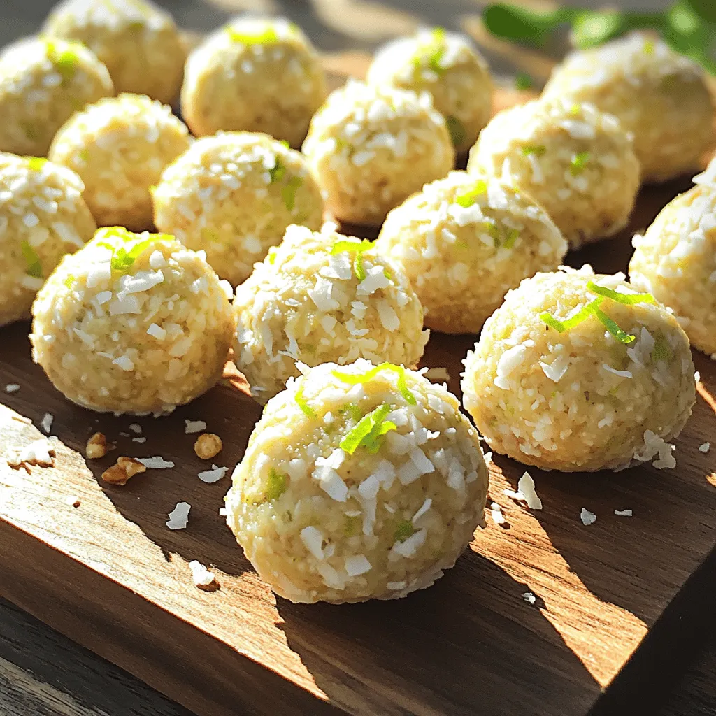 No Bake Key Lime Energy Balls Refreshing Snack Option