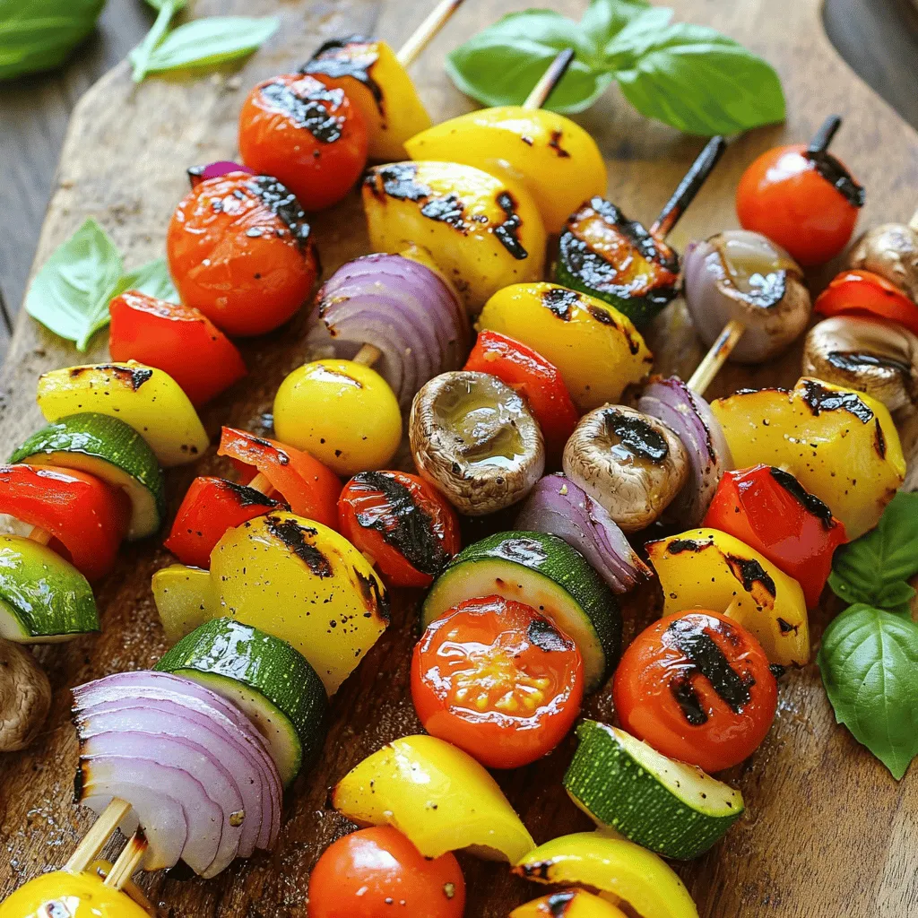 Simple Grilled Veggie Skewers Flavorful Summer Dish