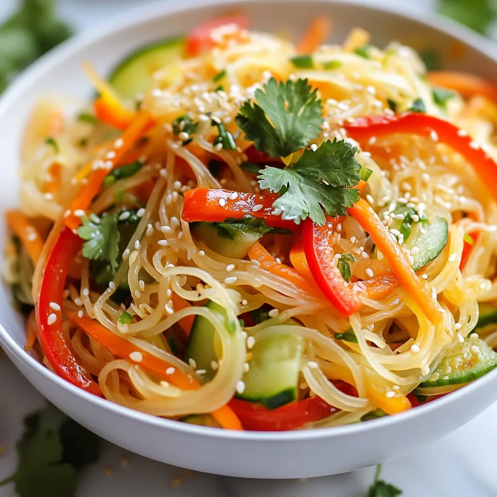 Spicy Sesame Noodle Salad Tasty and Refreshing Dish