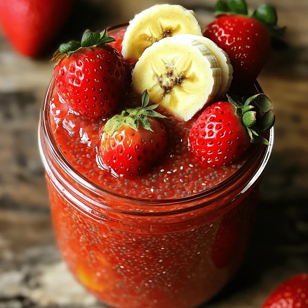 Strawberry Banana Chia Jam Flavorful and Nutritious