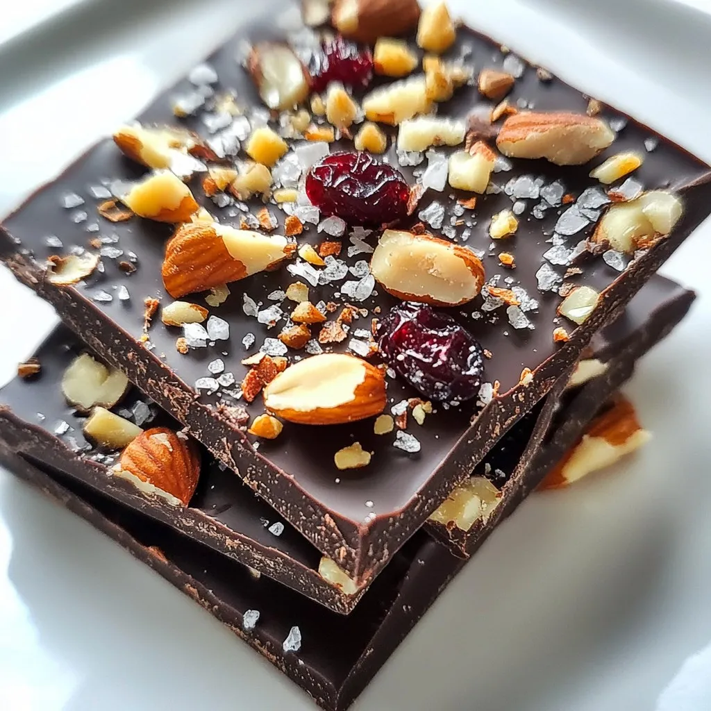 Dark Chocolate Sea Salt Bark Simple and Delicious Treat