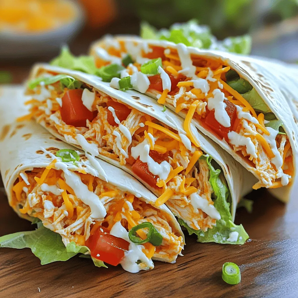 Spicy Buffalo Chicken Wraps Quick and Tasty Meal