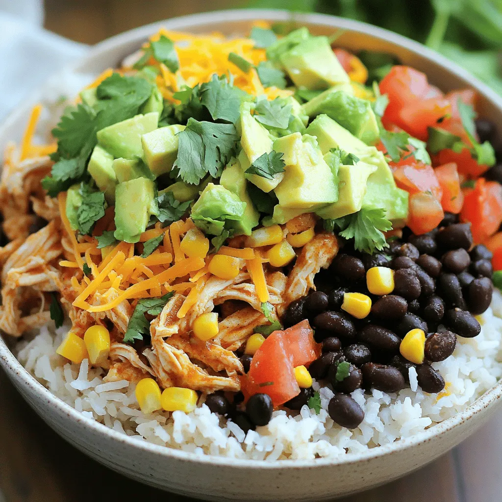 Slow Cooker Chipotle Chicken Burrito Bowls Recipe
