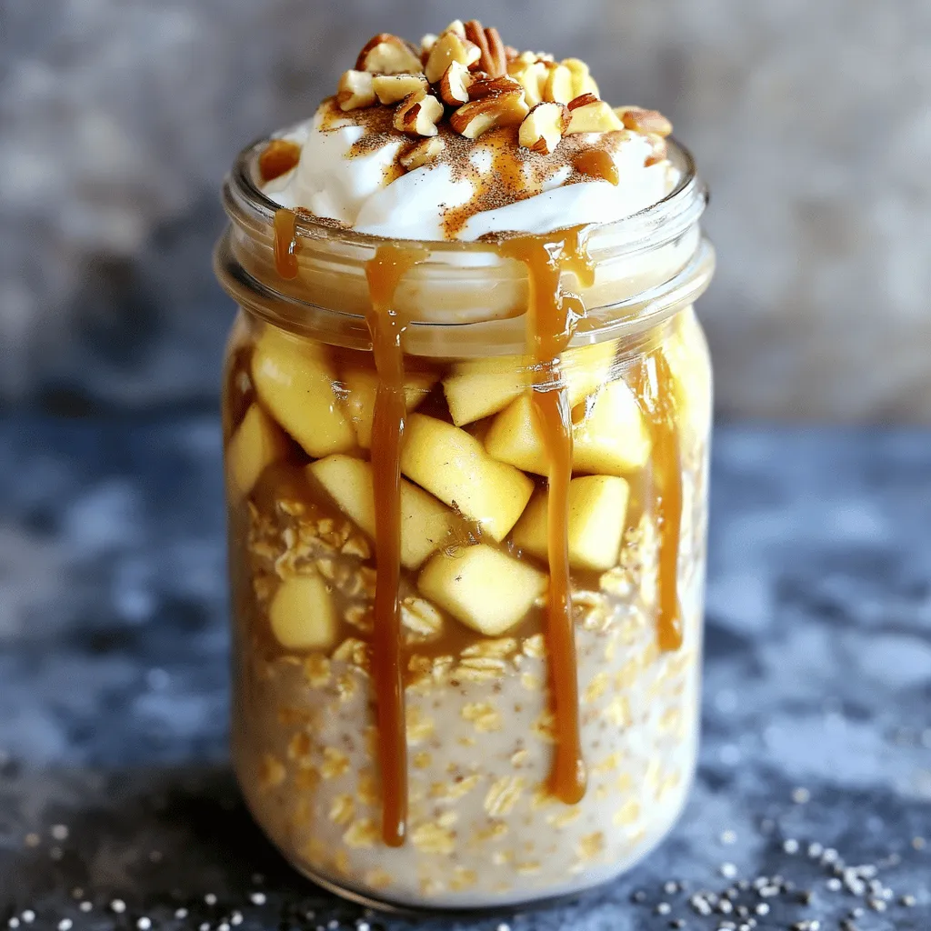 Caramel Apple Pie Overnight Oats Easy and Delicious