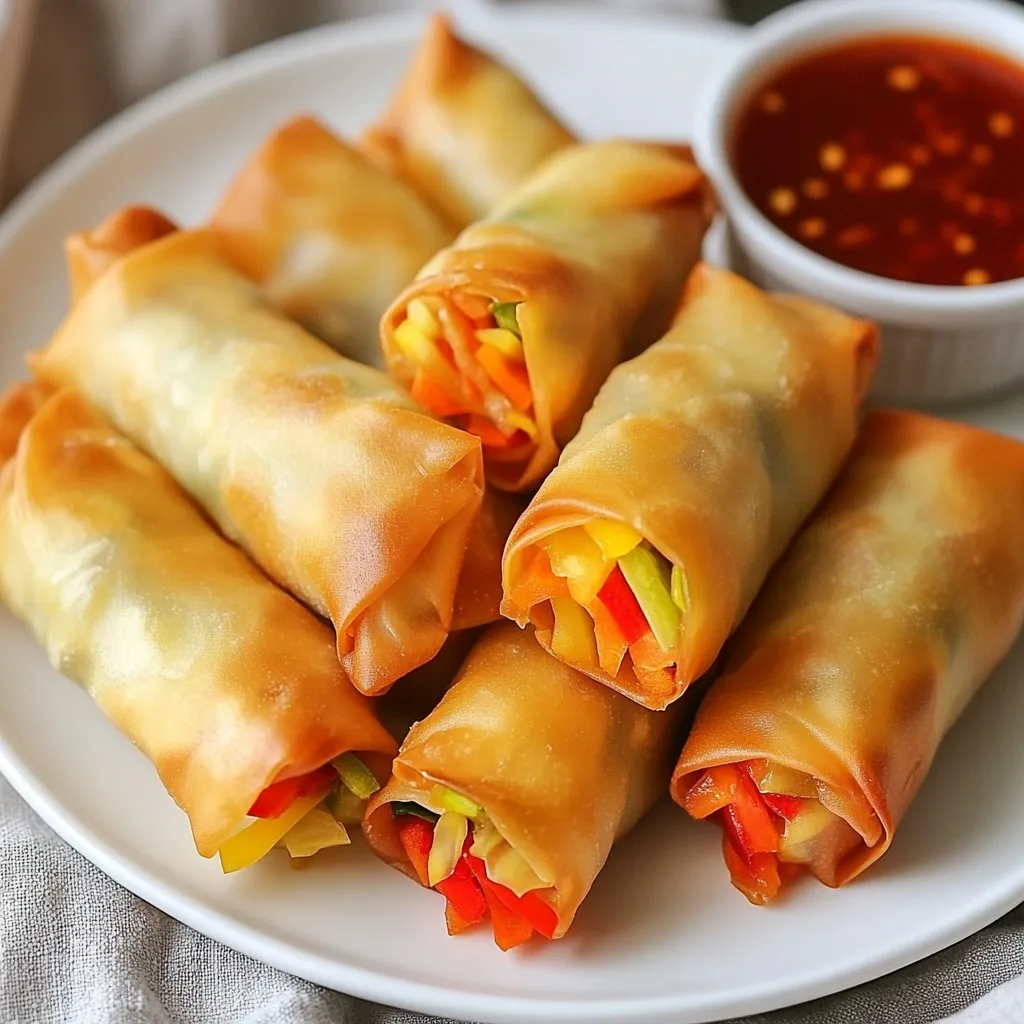 Air Fryer Veggie Spring Rolls Crunchy and Crisp Treat
