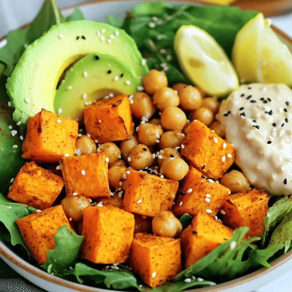 Roasted Sweet Potato Chickpea Bowl Simple and Tasty