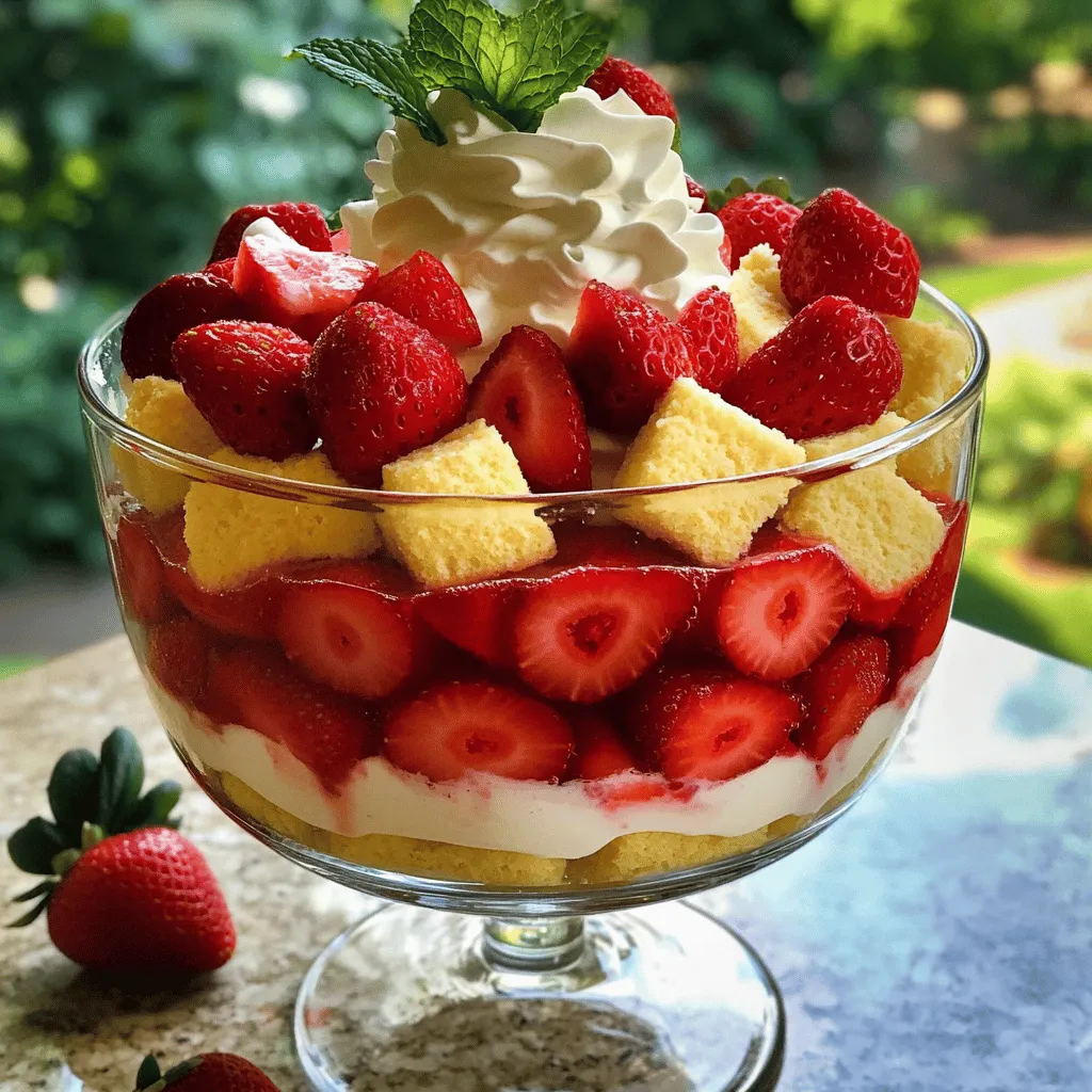 Strawberry Shortcake Trifle Delightful Summer Treat