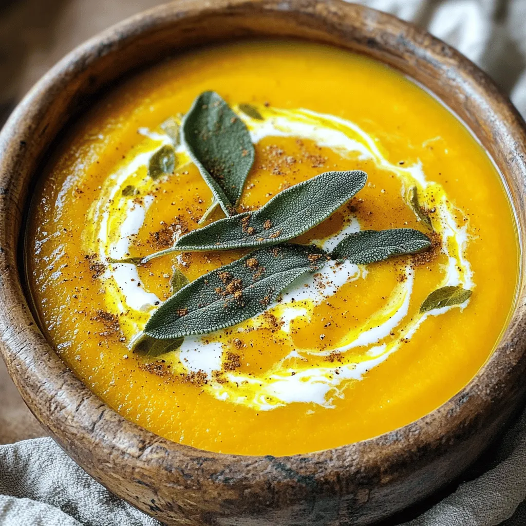 Roasted Pumpkin Sage Soup Creamy and Comforting Meal