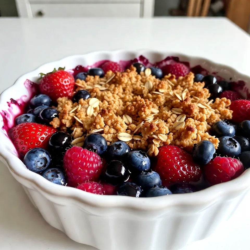 Triple Berry Crumble Irresistible and Easy Dessert